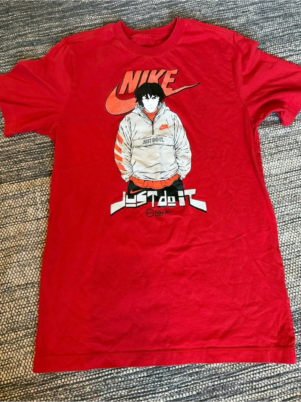 Nike Red Graphic 'Just Do It' Short Sleeve Tee